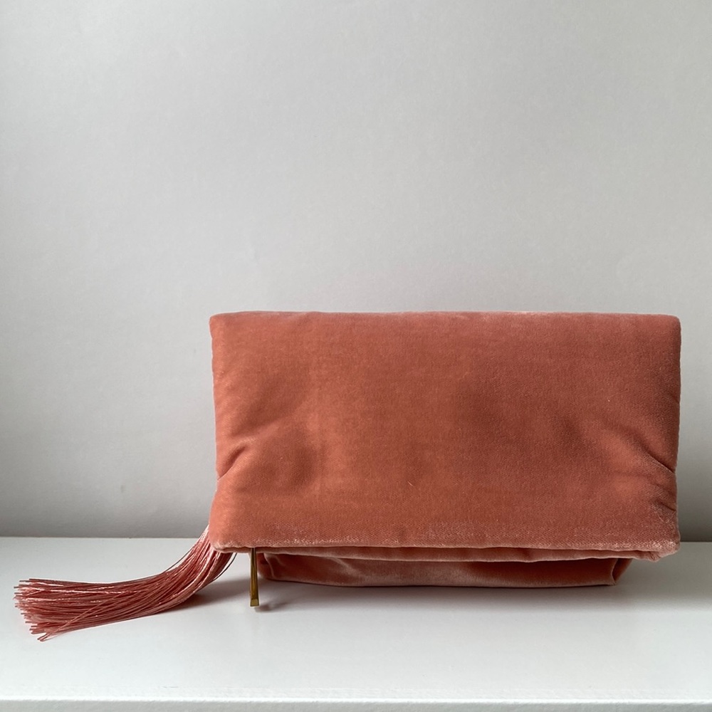 Pink Velvet J.Crew Clutch